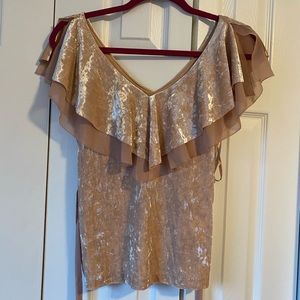 White House Black Market Velvet Top